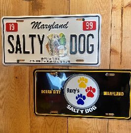 Salty Dog License Plate